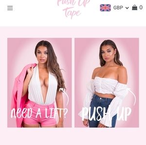 Push Up Tape strapless Bra